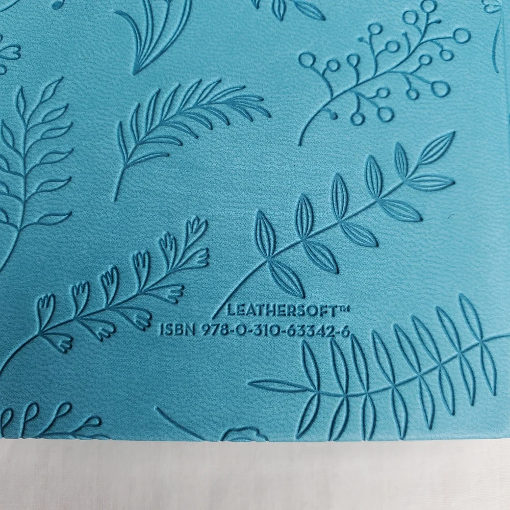 22B) BIBLE & JOURNAL Teal Soft Leather Large Print